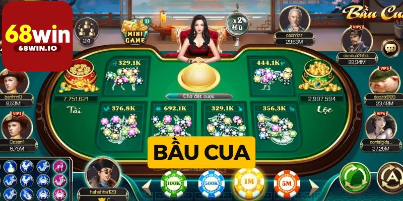 Quan sát cách đặt Bầu cua 68Win
