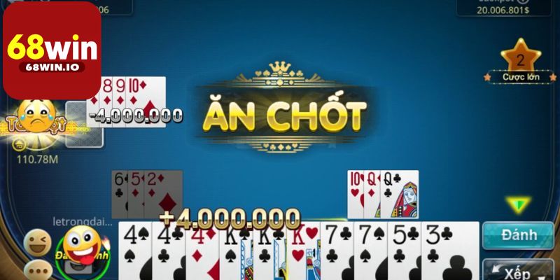 Kiểm soát vốn cược không khoa học khi chơi Phỏm 68Win